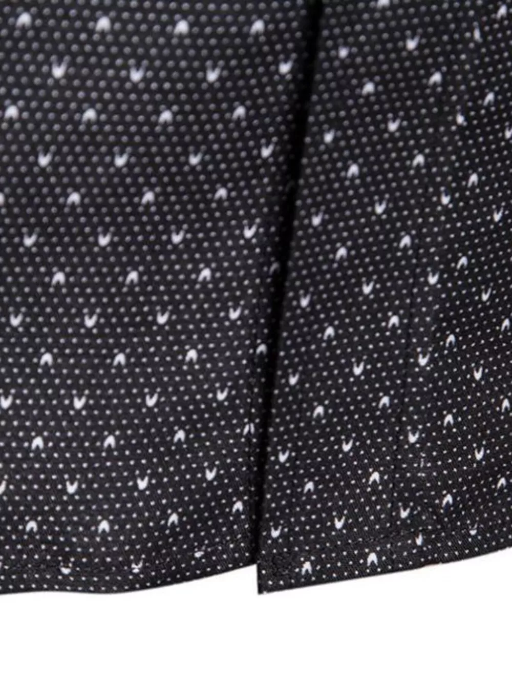 Men's Slim Fit Dotted Pattern Long Sleeve Shirt, image 7