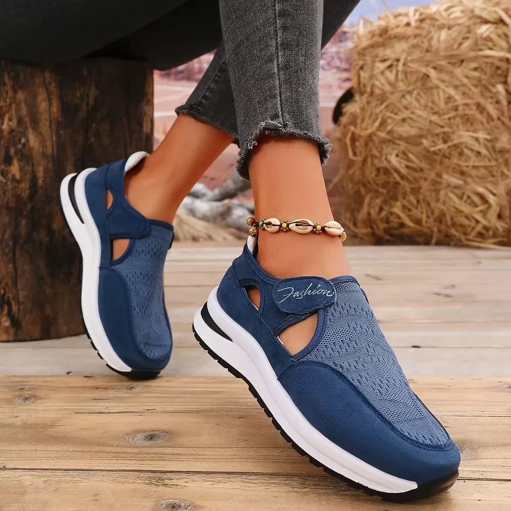 Breathable Mesh Velcro Shoes, image 14