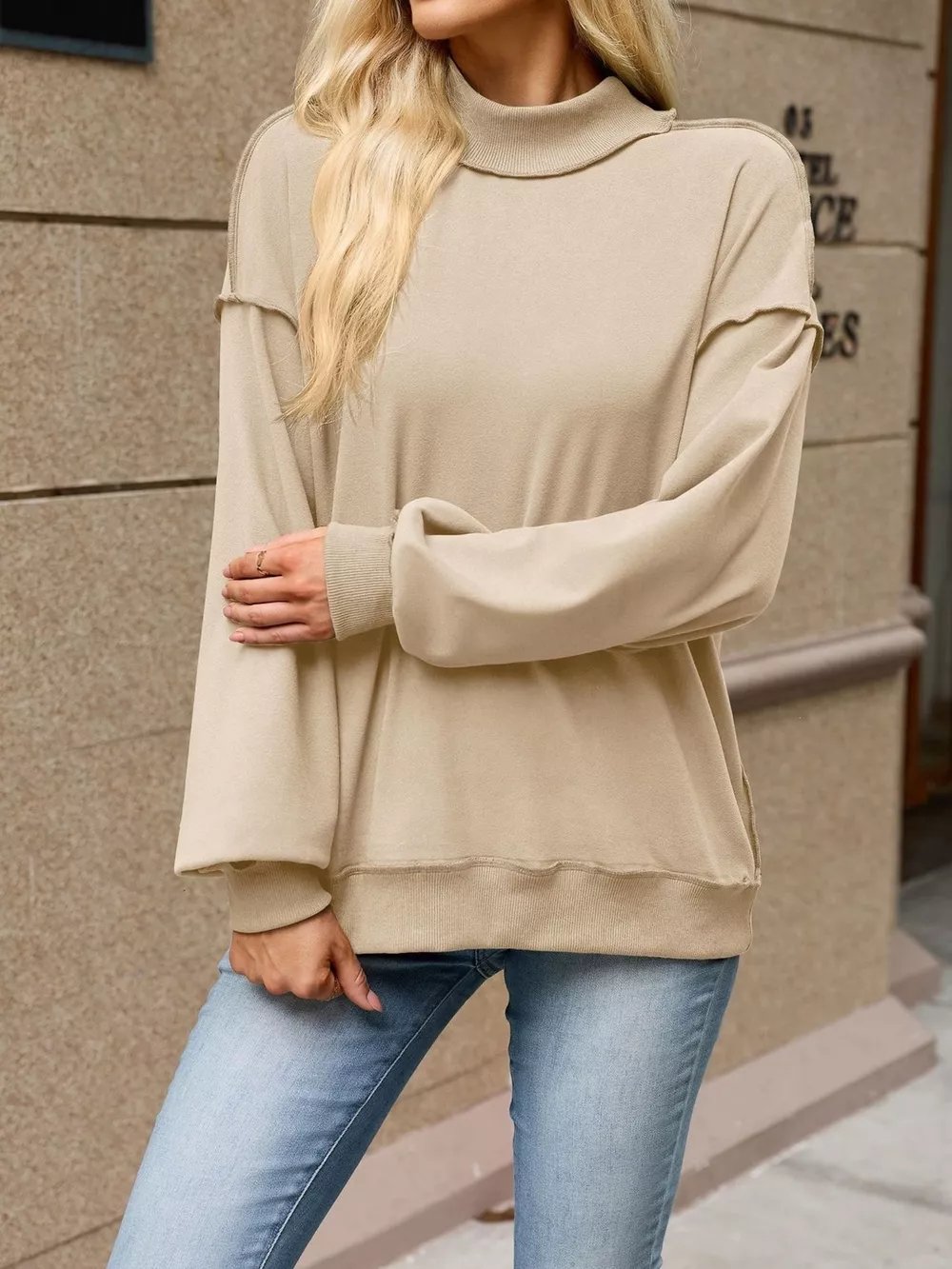 Loose Fit Crew Neck Sweatshirt, image 5