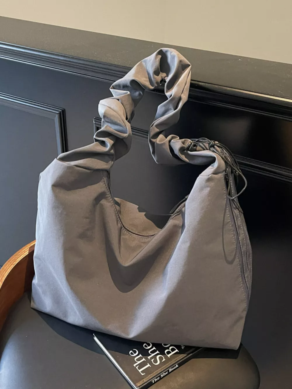 Ruched Handle Lightweight Shoulder Bag, image 7