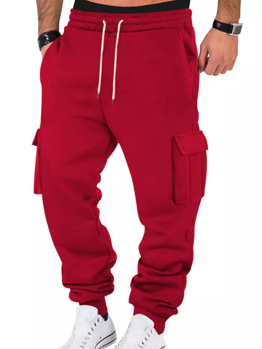 Men's Full Size Casual Joggers with Multi-Pocket Plus Size, image 10