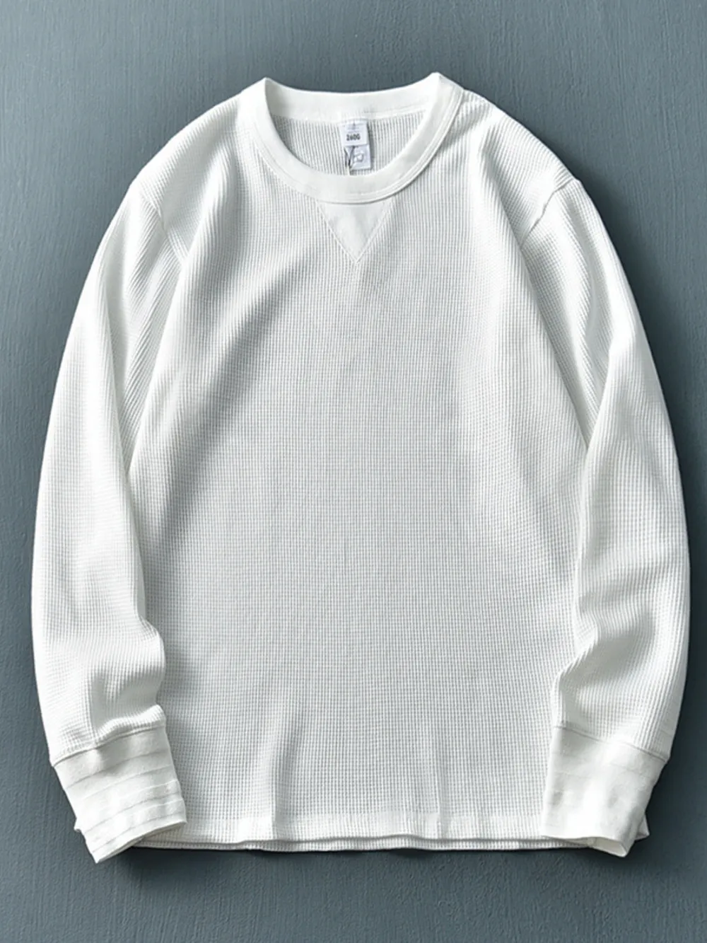 Men's Plus Size Round Neck Long Sleeve T-Shirt, image 3