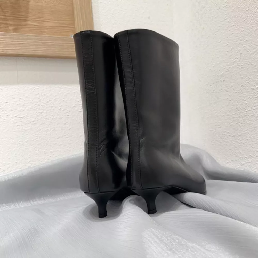 Point Toe Kitten Heels Boots, image 4
