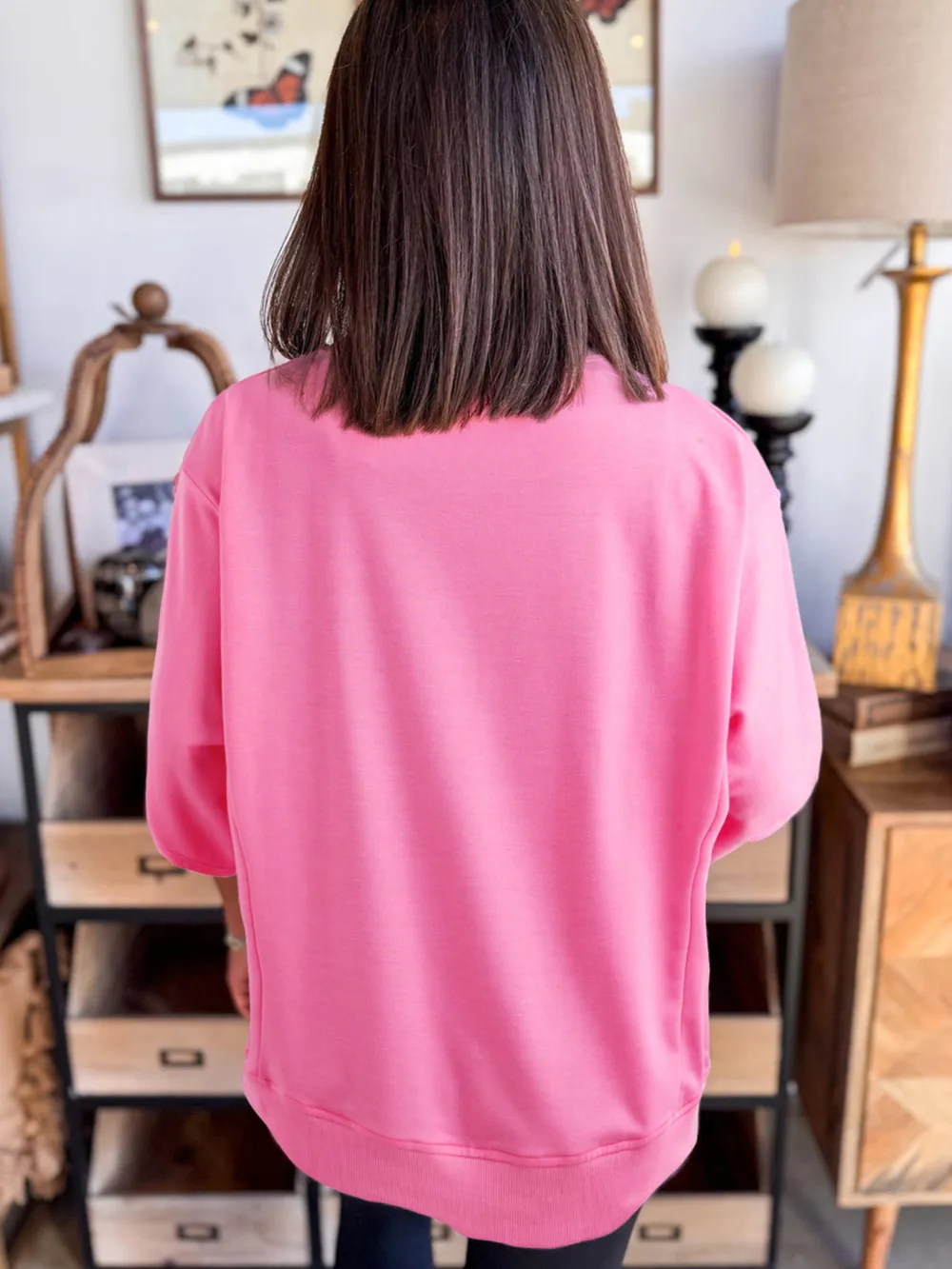 Flower Oversized Round Neck T-Shirt, image 15