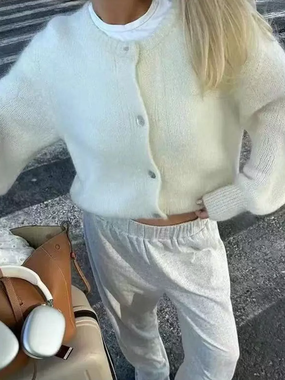 Button Up Long Sleeve Cardigan, image 2