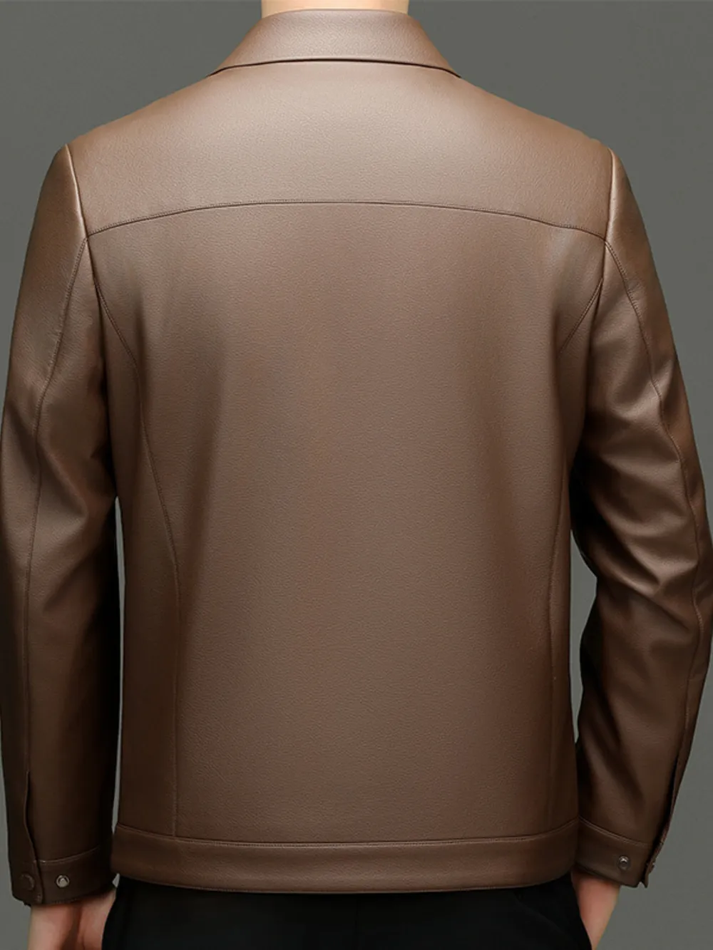 Men's Plus Size Zip Up Long Sleeve Jacket, image 3