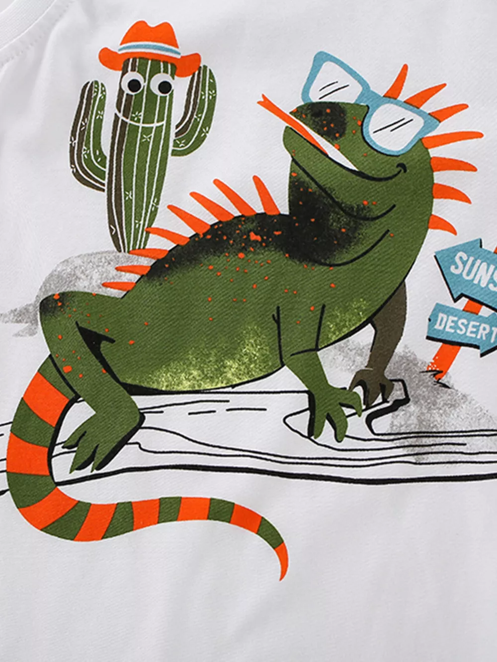 Children's Lizard Round Neck Tank and Shorts Set, image 4