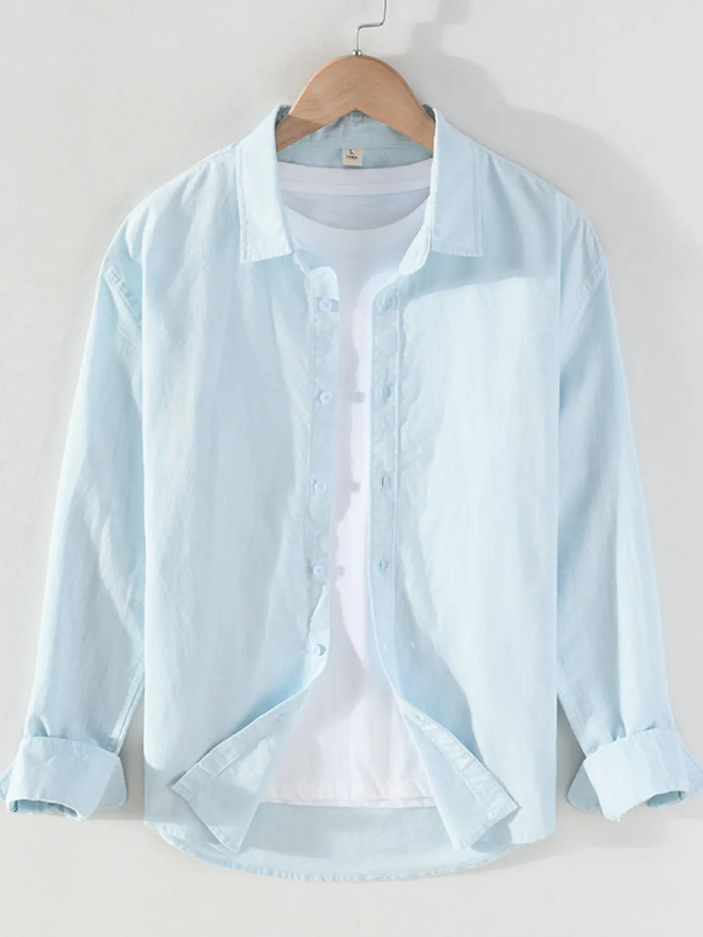 Men's Full Size Casual Long Sleeve Button-Up Shirt Plus Size, image 11
