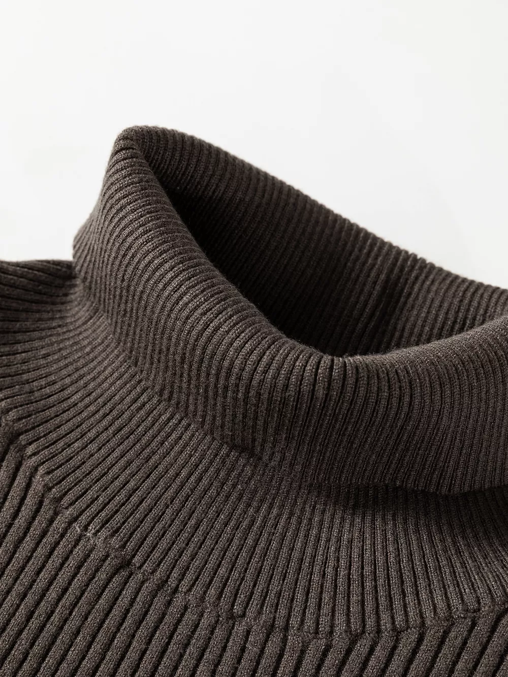Ribbed Knit High Neck Sleeveless Waist Slim Fit Sweater Vest, image 8