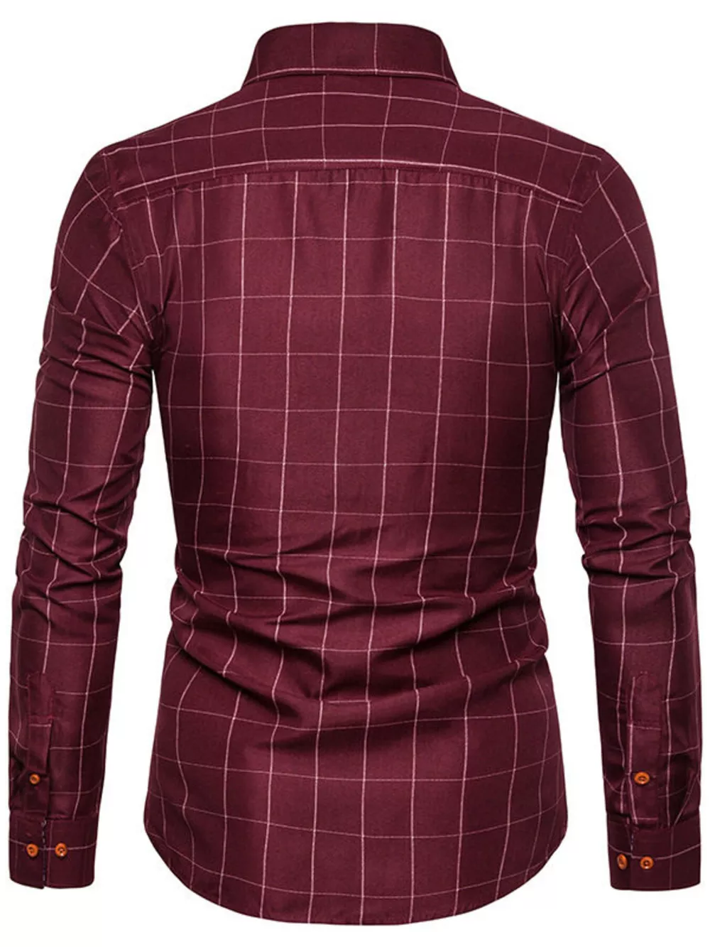 Men's Plus Size Classic Plaid Button-Down Shirt, image 6