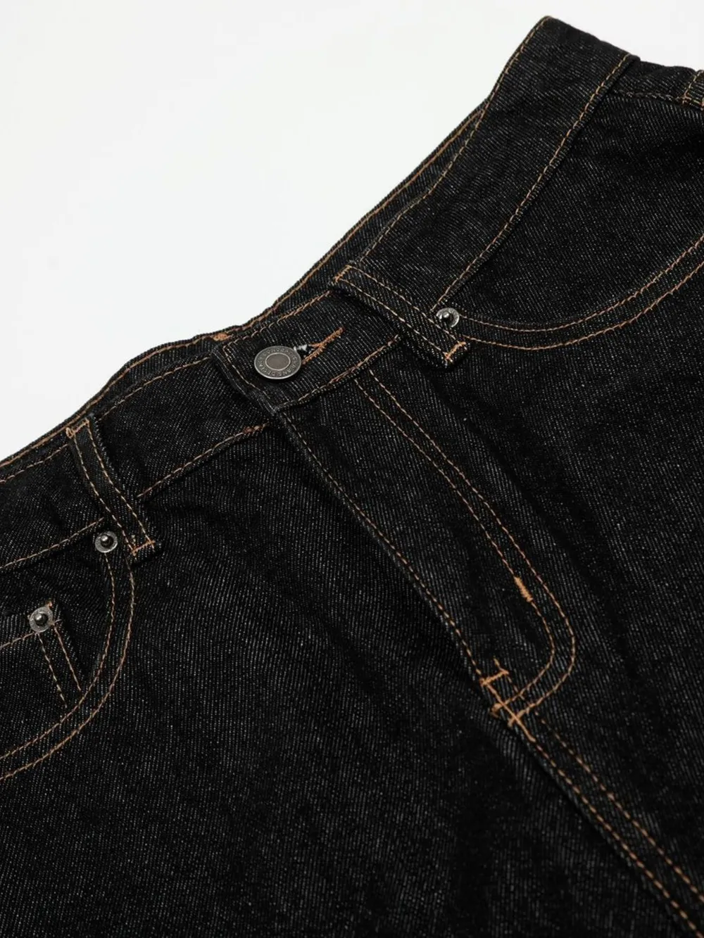Men's Baggy Denim Shorts with Cuffed Hem, image 7
