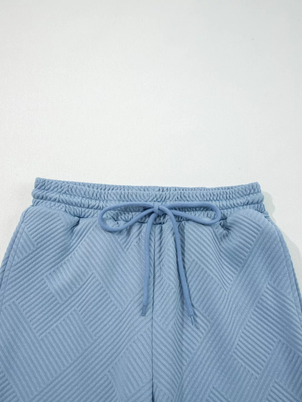 Loose Textured Top and Pants 2pcs Outfit Set, image 7