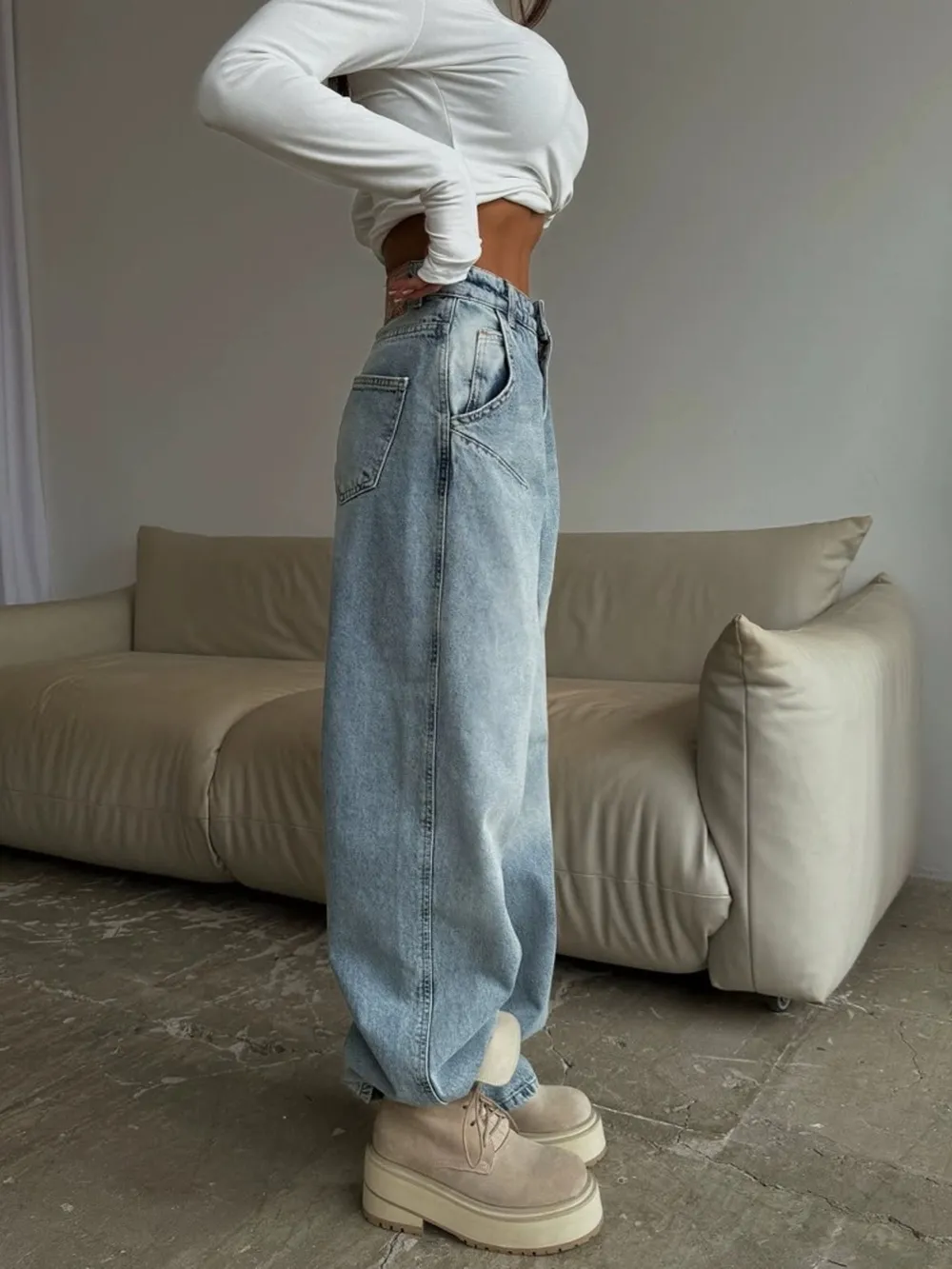 Wide Leg Jeans, image 3