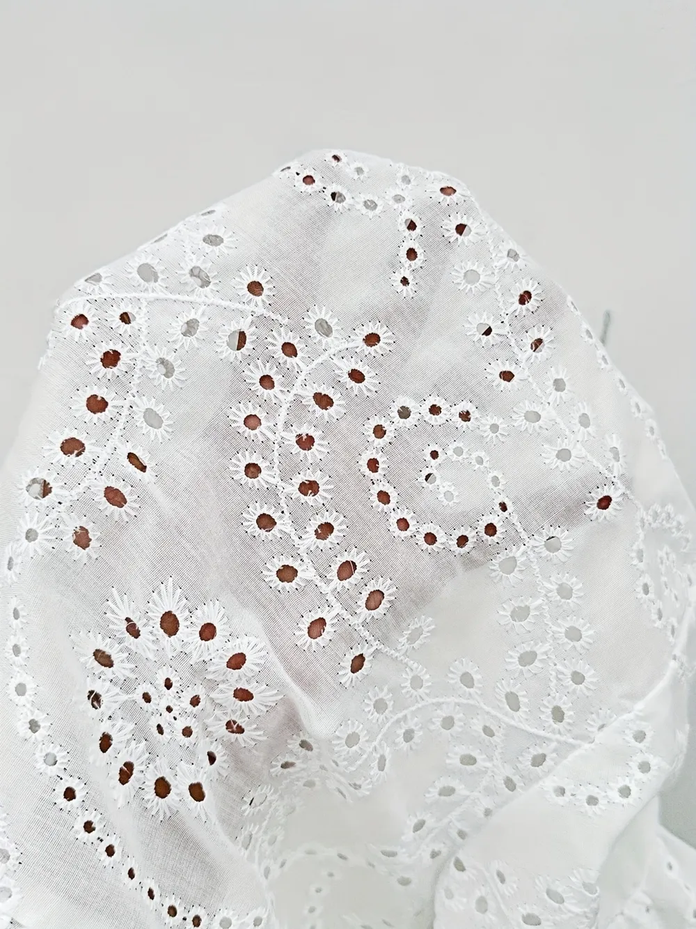 Eyelet Button Down Half Sleeve Shirt, image 5