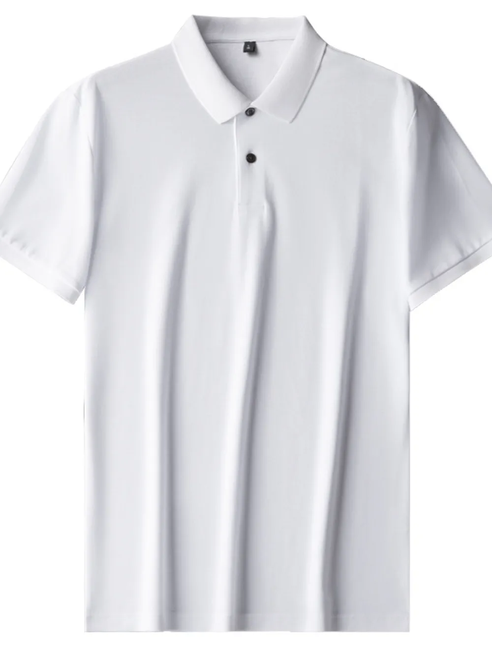 Men's Plus Size Button Detail Short Sleeve Polo, image 2