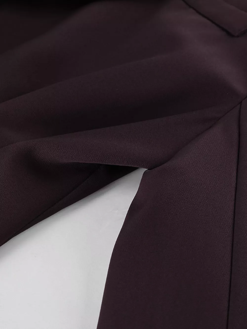 One-Button Blazer and Wide-Leg Pants Set, image 17