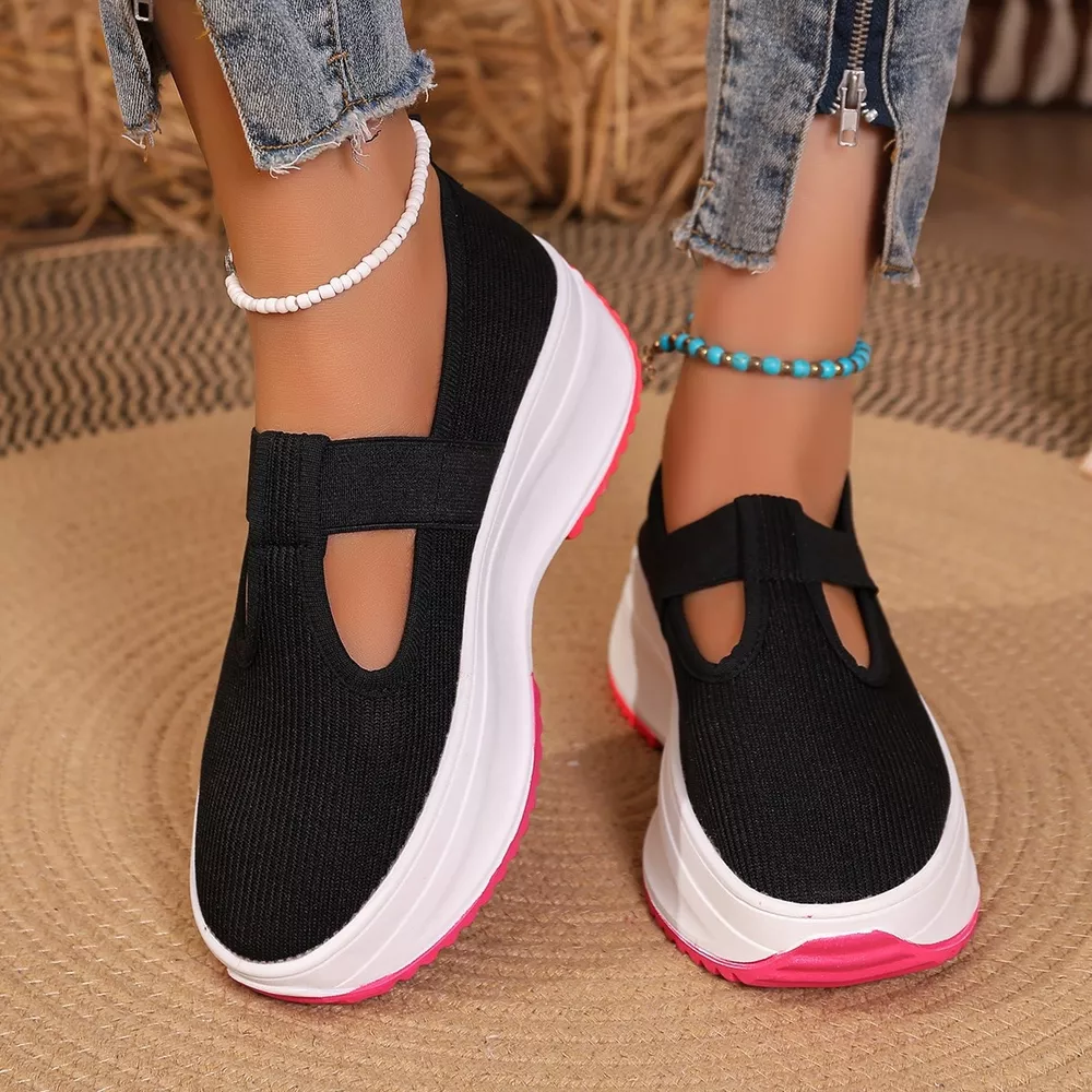 Round Toe Platform Slip-Ons, image 4