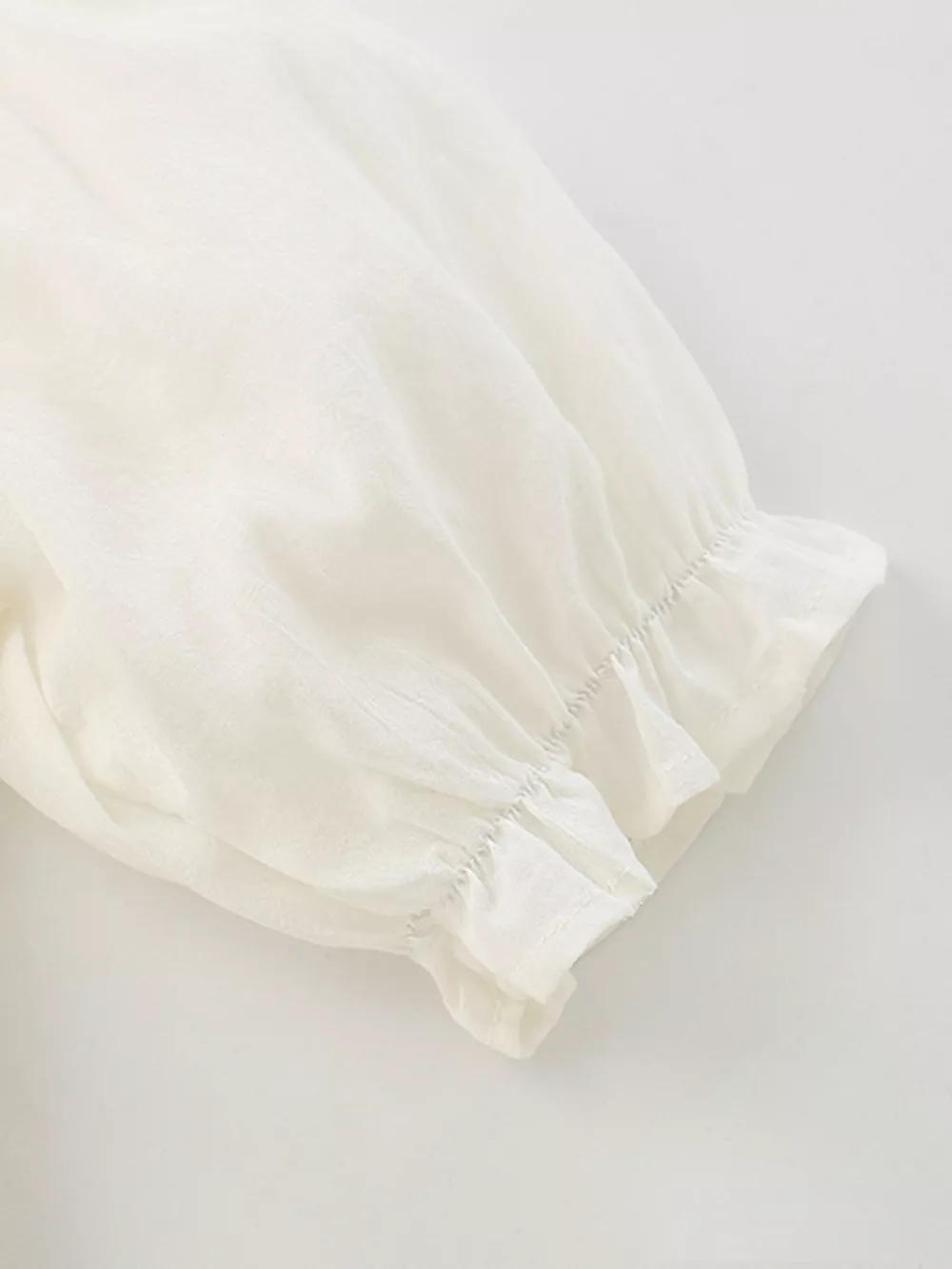 Children's Smocked Puff Sleeve Tiered Dress, image 5