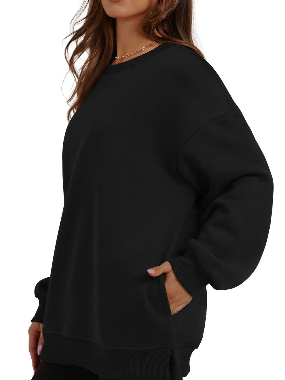 Oversized Long Sleeve Crewneck Sweatshirt, image 15