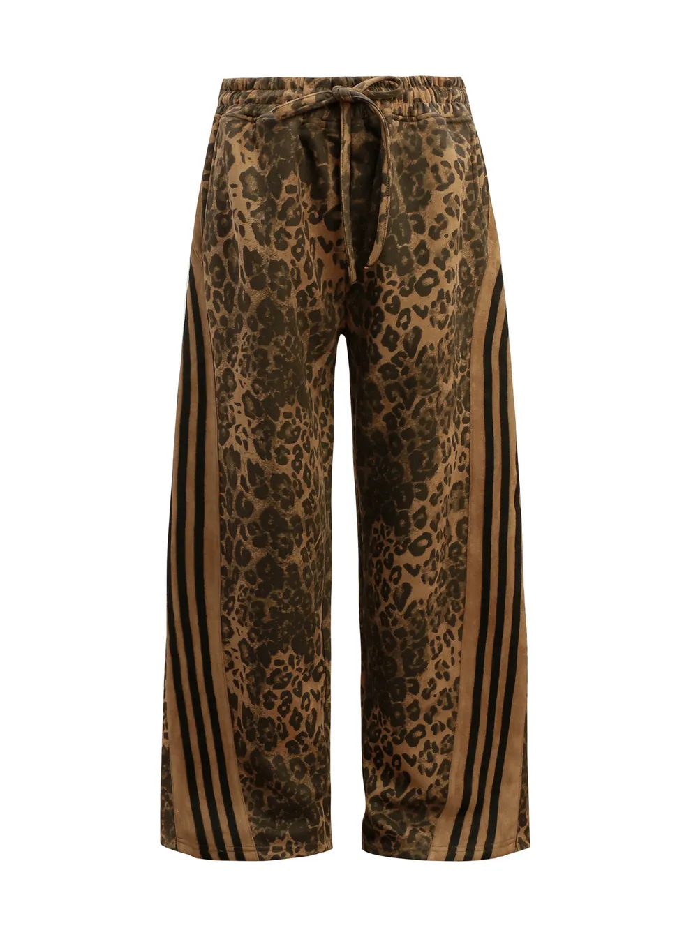 Men's Leopard Print Stripe Pants