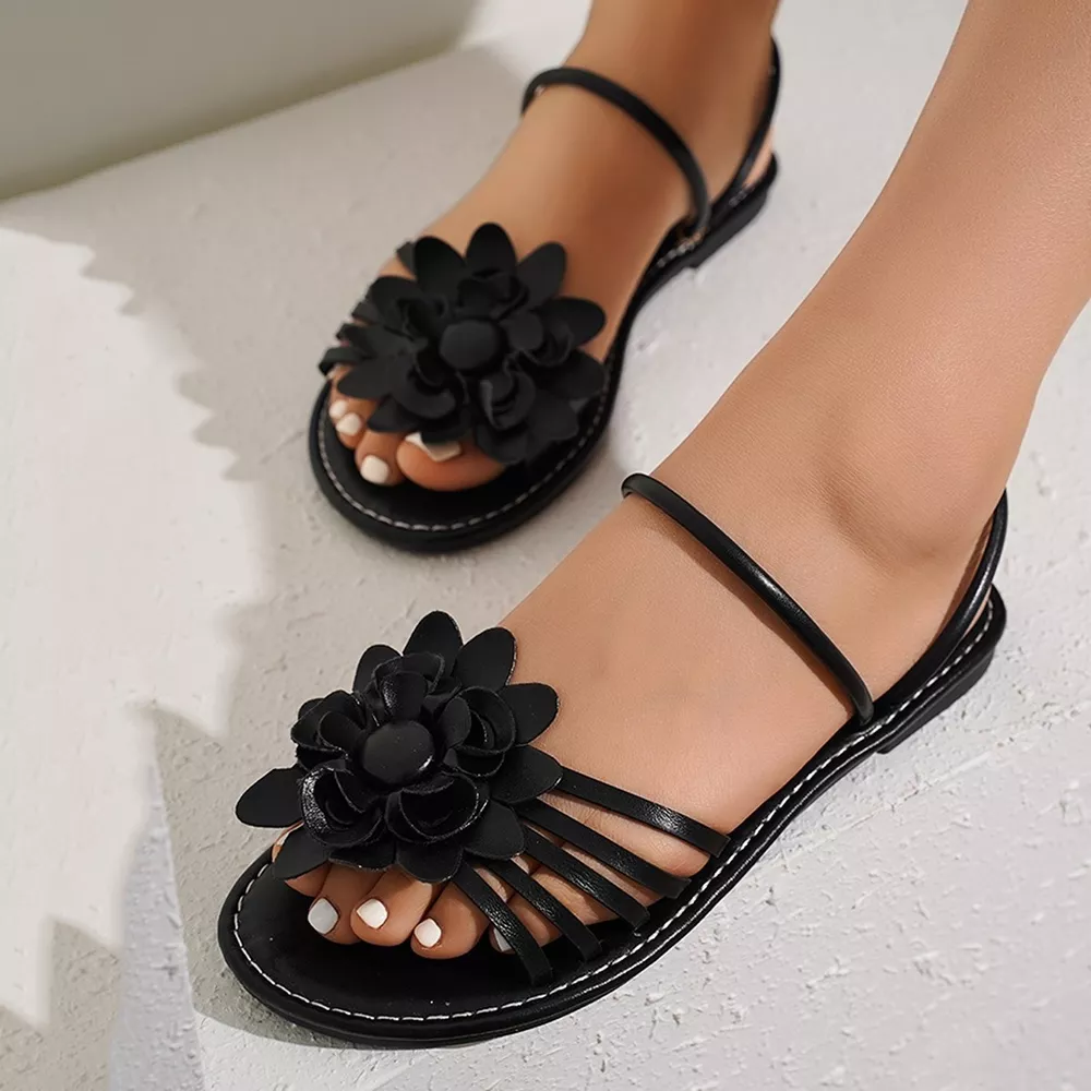 Floral Embellished Sandals, image 7