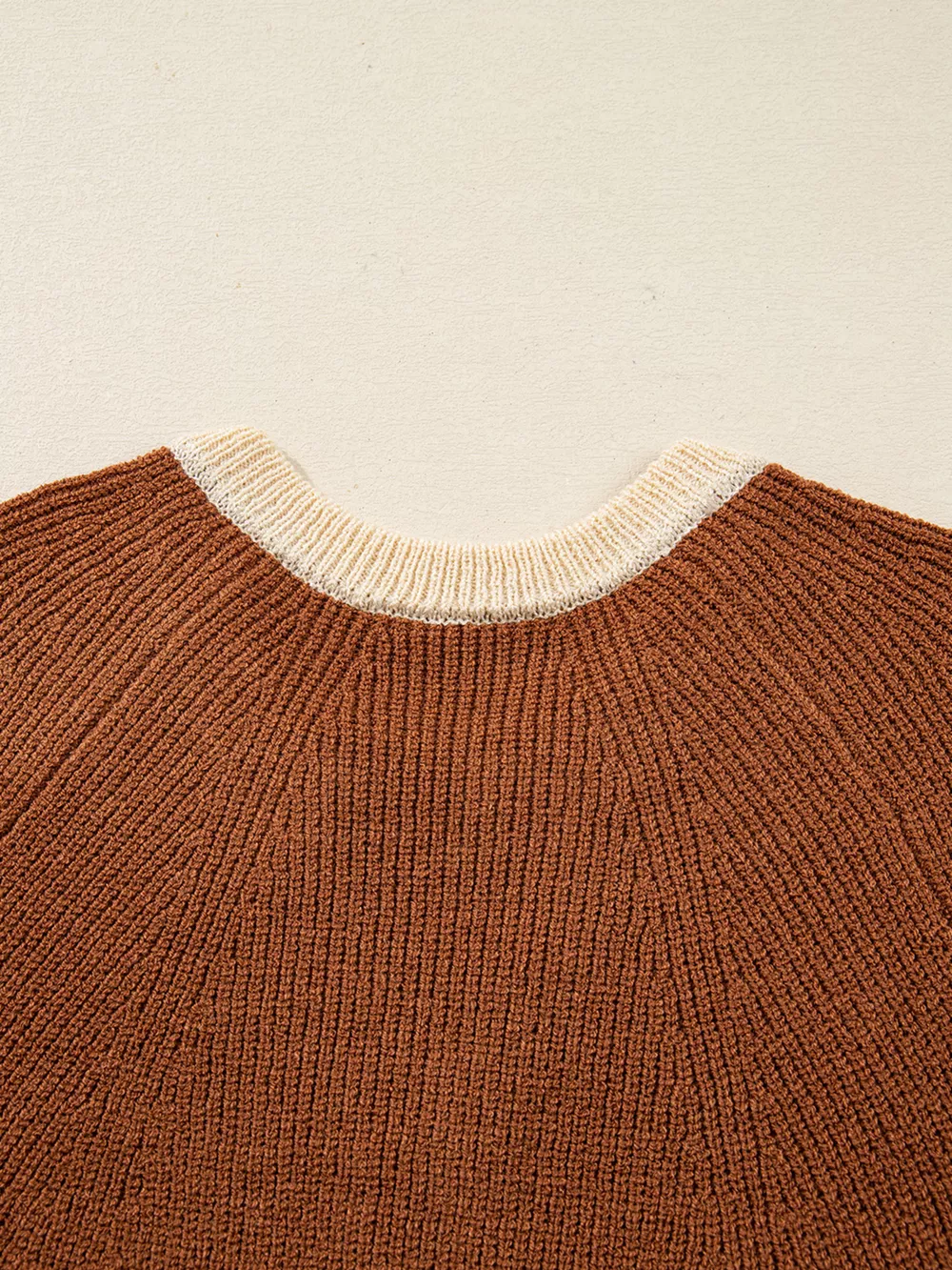 Contrast Knit V Neckline Cardigan, image 8