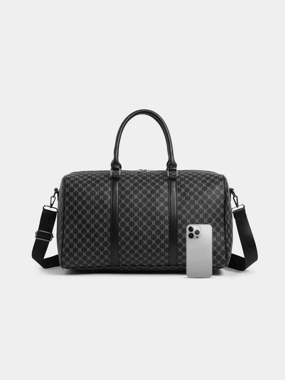 Geometric Pattern Travel Duffel Bag, image 6
