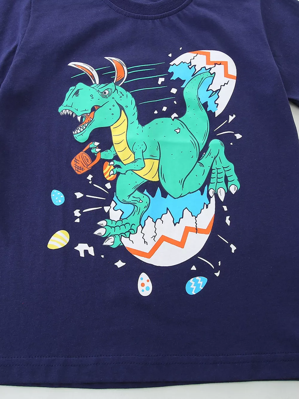 Children's Dinosaur Graphic Crew Neck T-Shirt, image 4