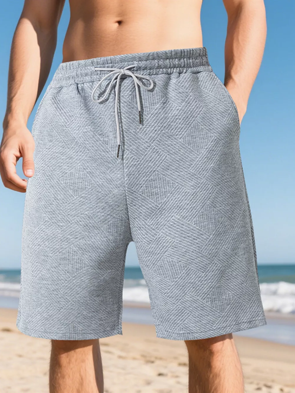 Men's Full Size Relaxed Fit Drawstring Shorts Plus Size, image 10