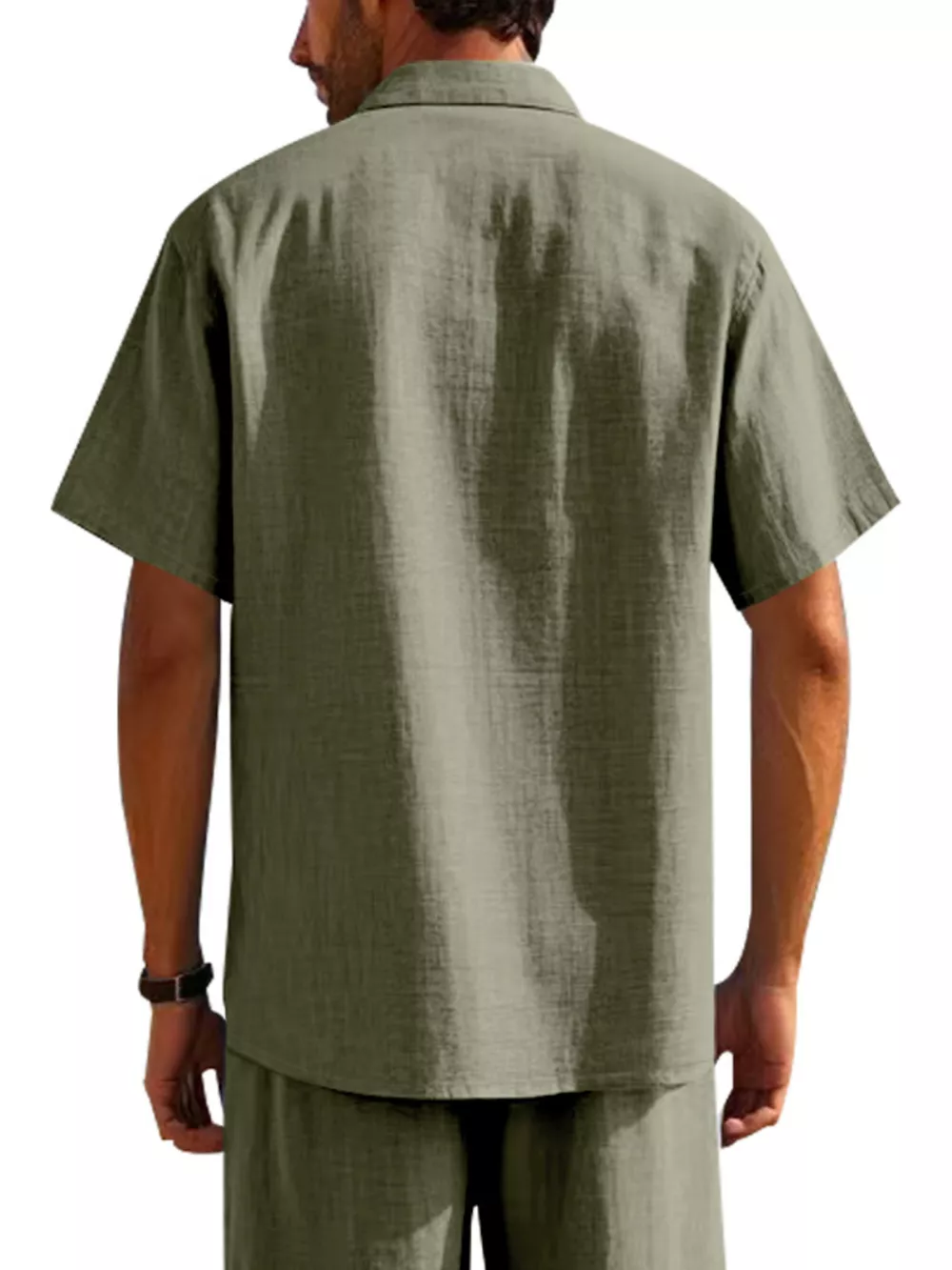 Men's Full Size Short Sleeve Shirt with Pockets Plus Size, image 21