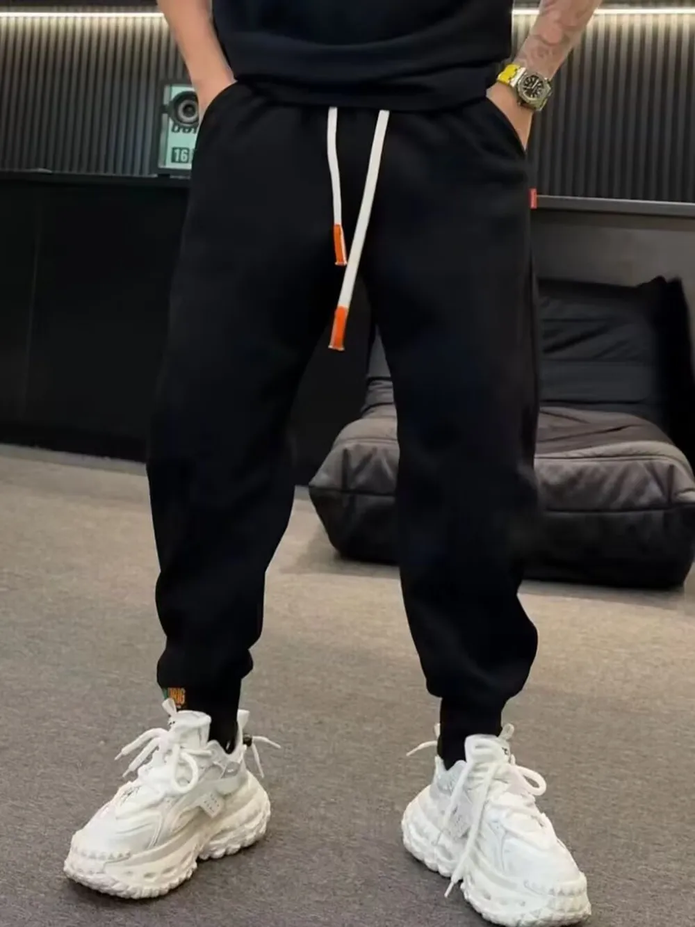 Men's Plus Size Casual Drawstring Joggers