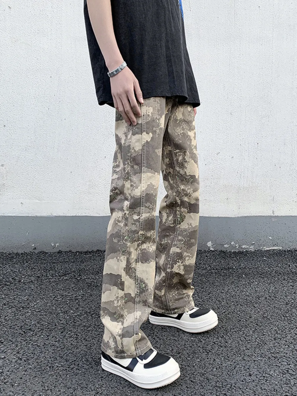 Men's Camouflage Straight-Leg Pants, image 3