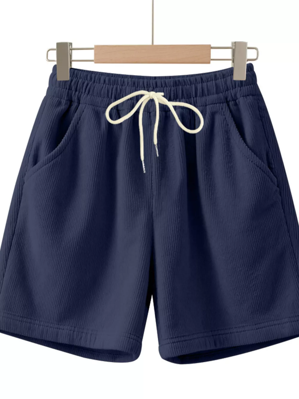 Men's Full Size Casual Corduroy Drawstring Shorts Plus Size, image 11