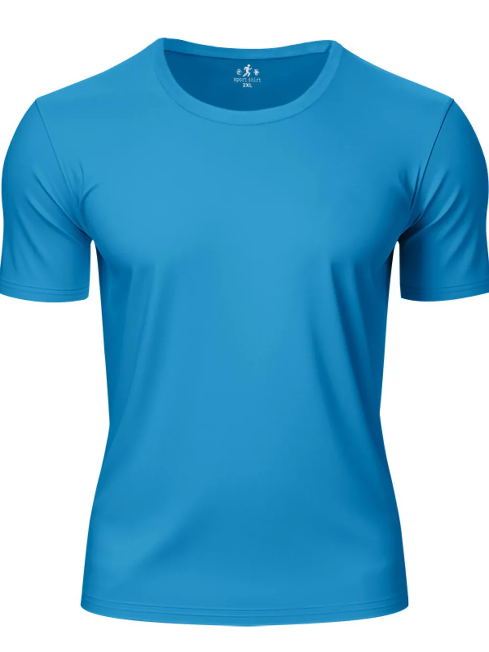 Men's Full Size Round Neck Short Sleeve Active T-Shirt Plus Size, image 9