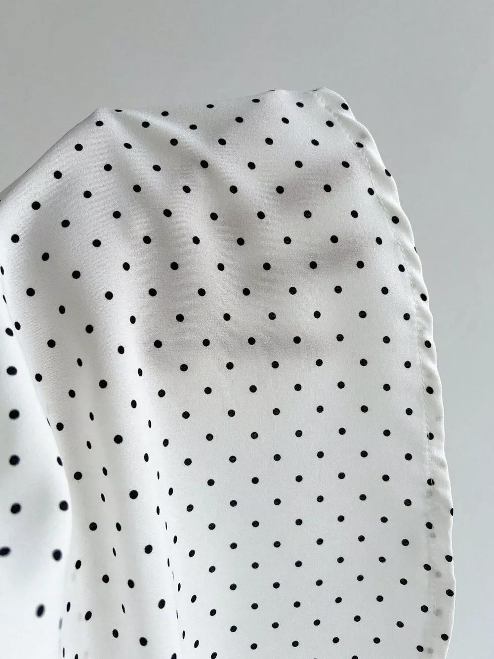 Lace Detail Polka Dot Mini Dress, image 6