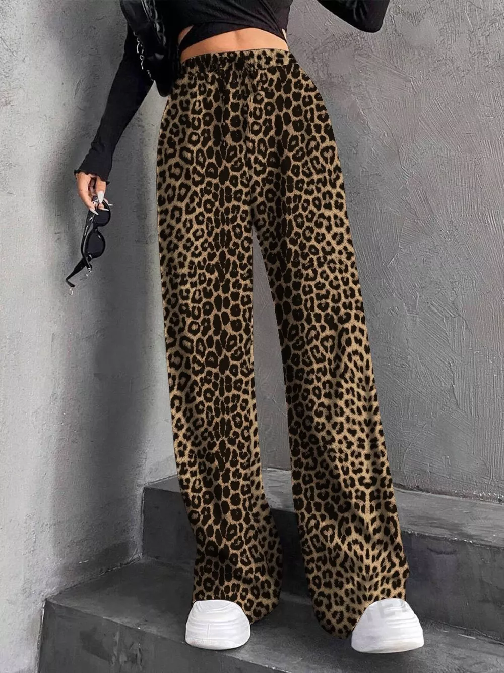 Drawstring Wide Leg Pants, image 10