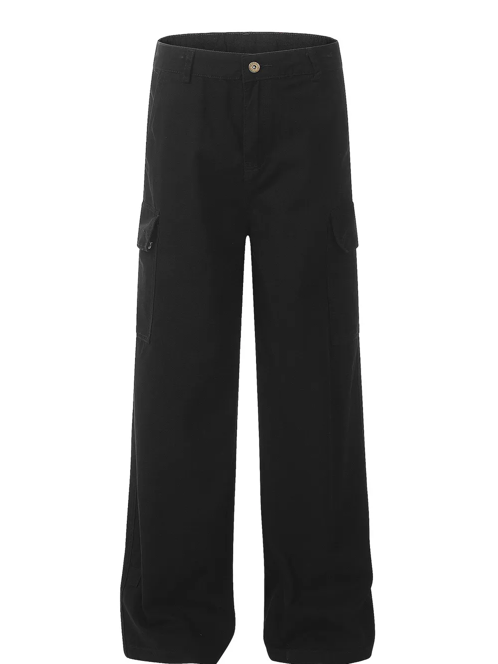 Men's Wide Leg Cargo Pants with Side Pockets, image 2