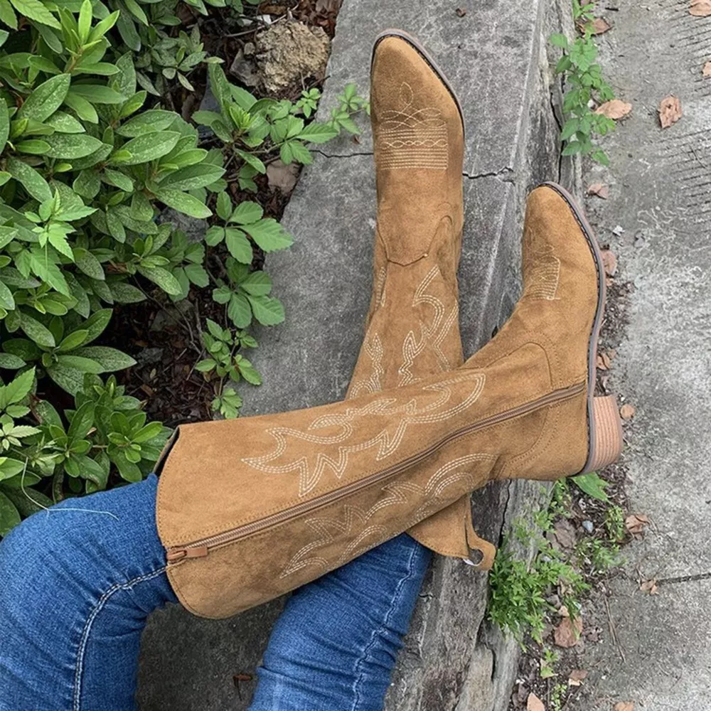 Point Toe Block Heels Boots, image 13