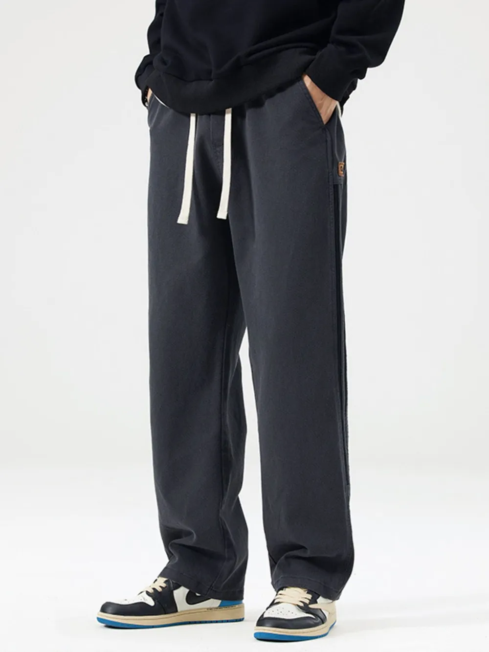 Men's Full Size Drawstring Wide Leg Pants Plus Size, image 10