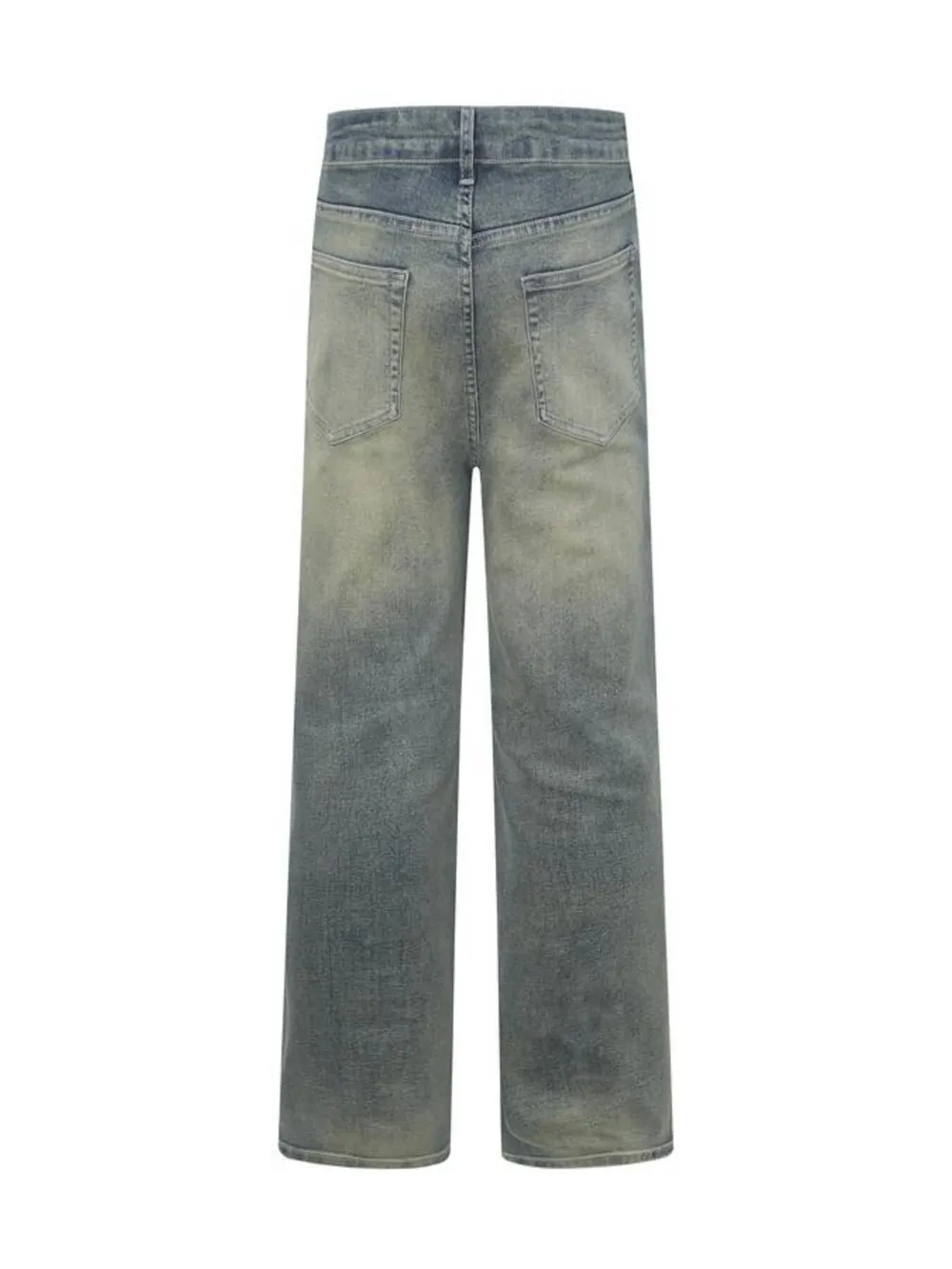 Men's Vintage Wash Wide Leg High-Rise Jeans, image 2