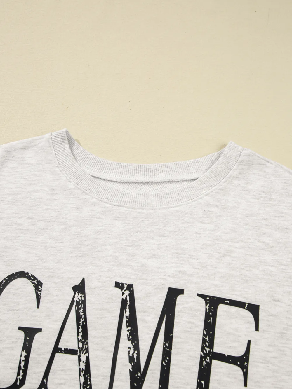 Washed GAME DAY Graphic Baggy Sweatshirt, image 10