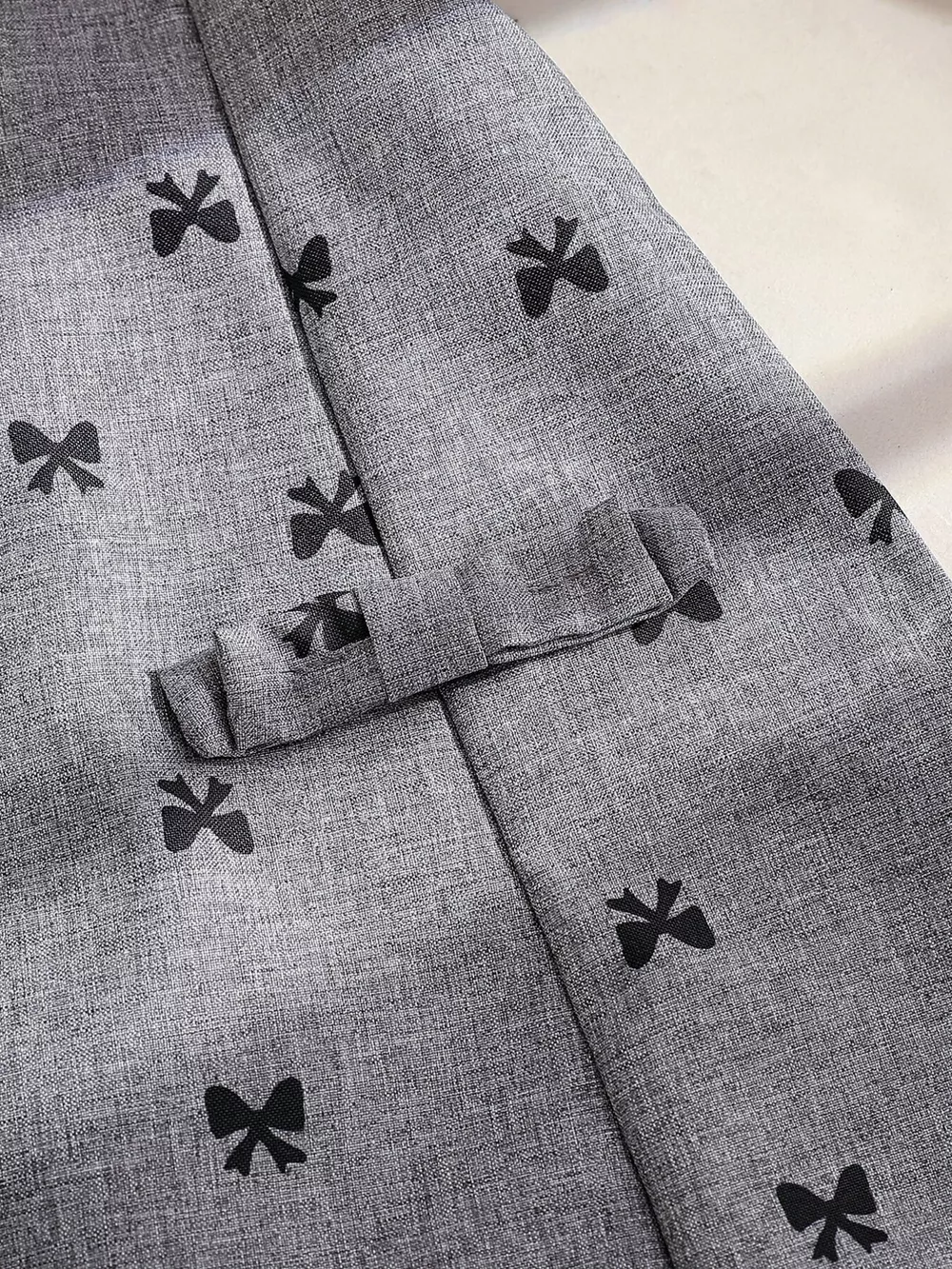 Children's Bow Print Puff Sleeve Dress, image 3