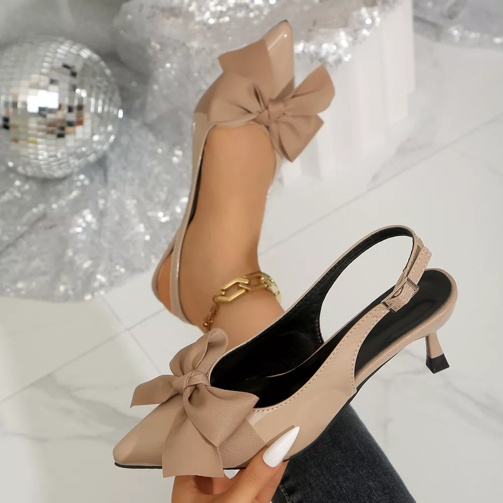 Point Toe Kitten Heels Sandals, image 8