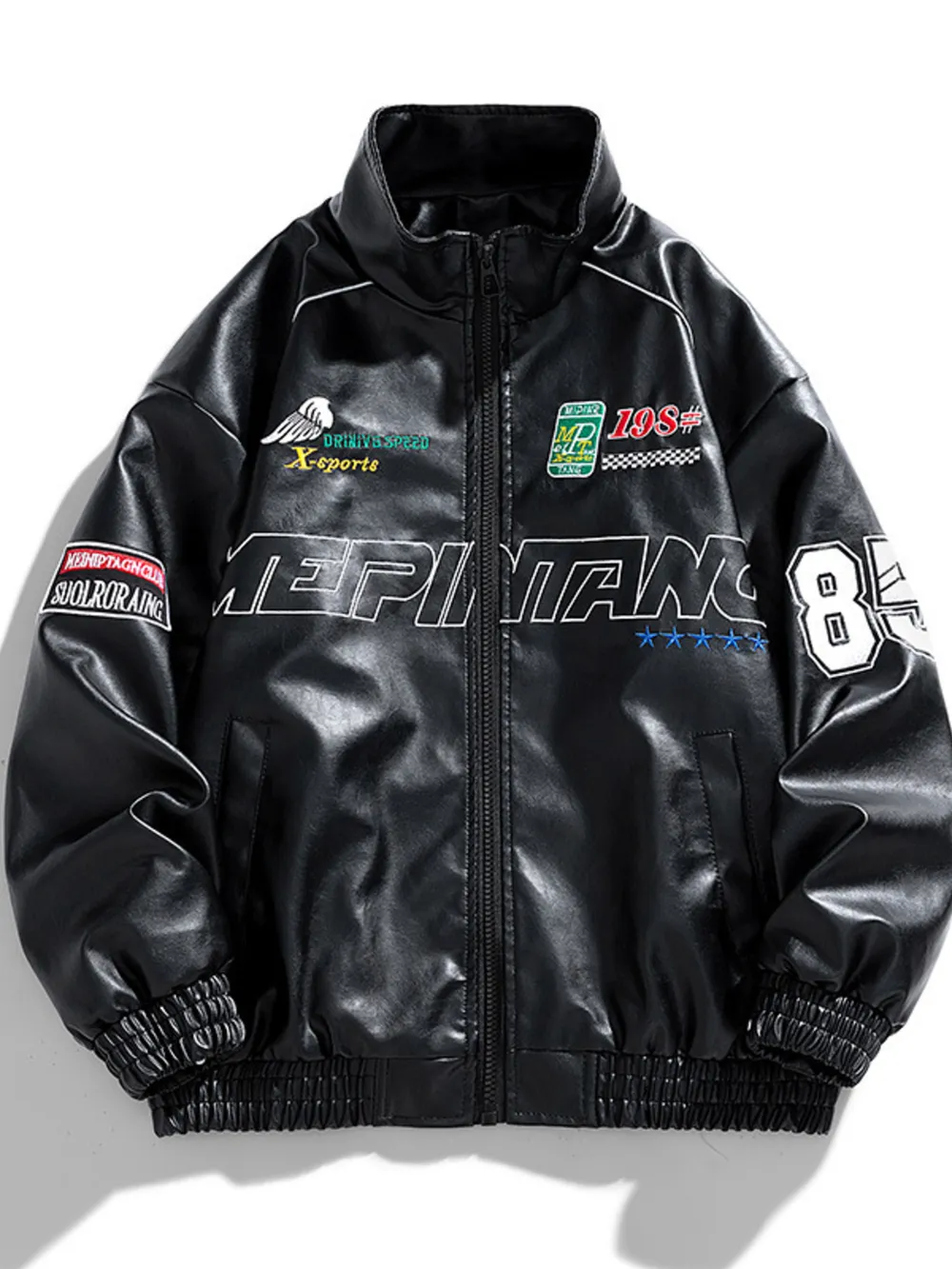 Men's Plus Size Zip Up Long Sleeve Jacket