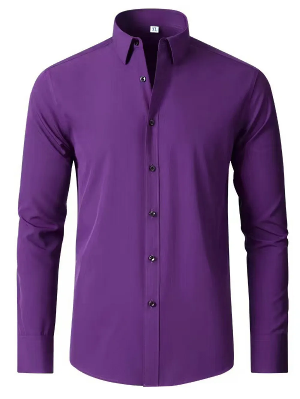 Men's Plus Size Button Up Long Sleeve Shirt, image 9