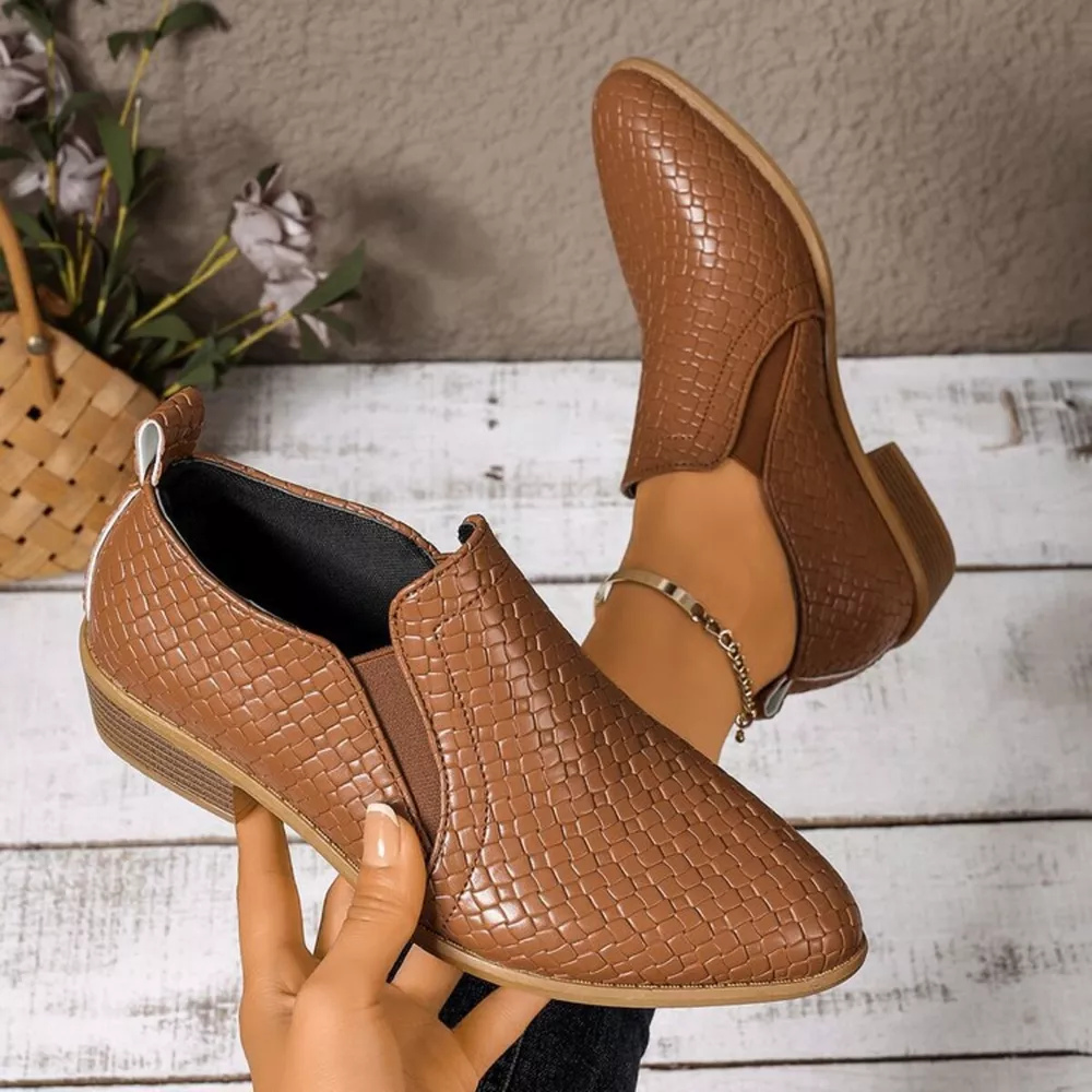 Point Toe Block Heels Ankle Boots, image 14