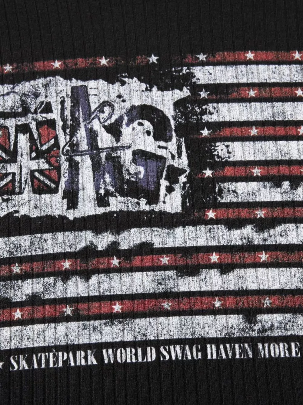 Men's American Flag Ribbed Long Sleeve T-Shirt, image 3