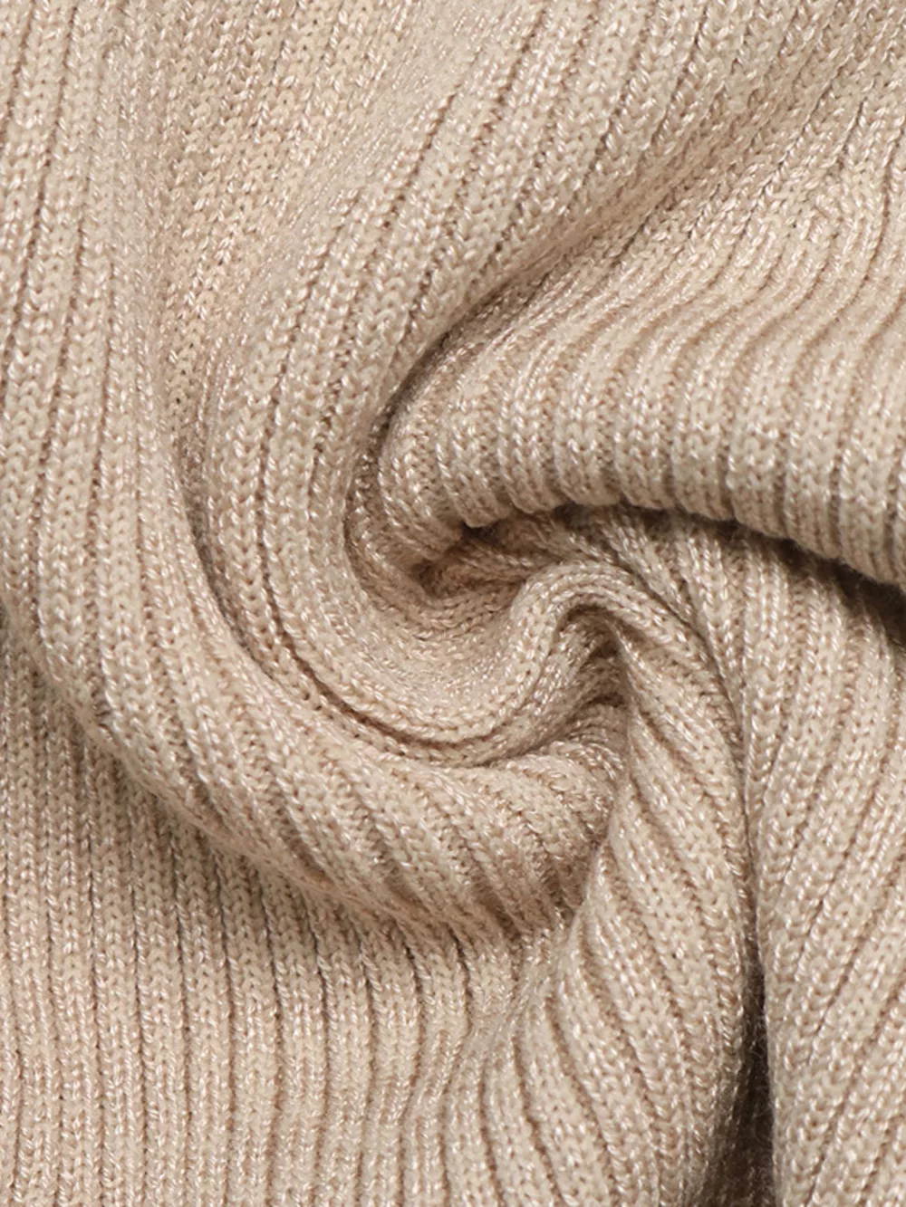 Ribbed Mock Neck Flare Sleeve Sweater Dress, image 10
