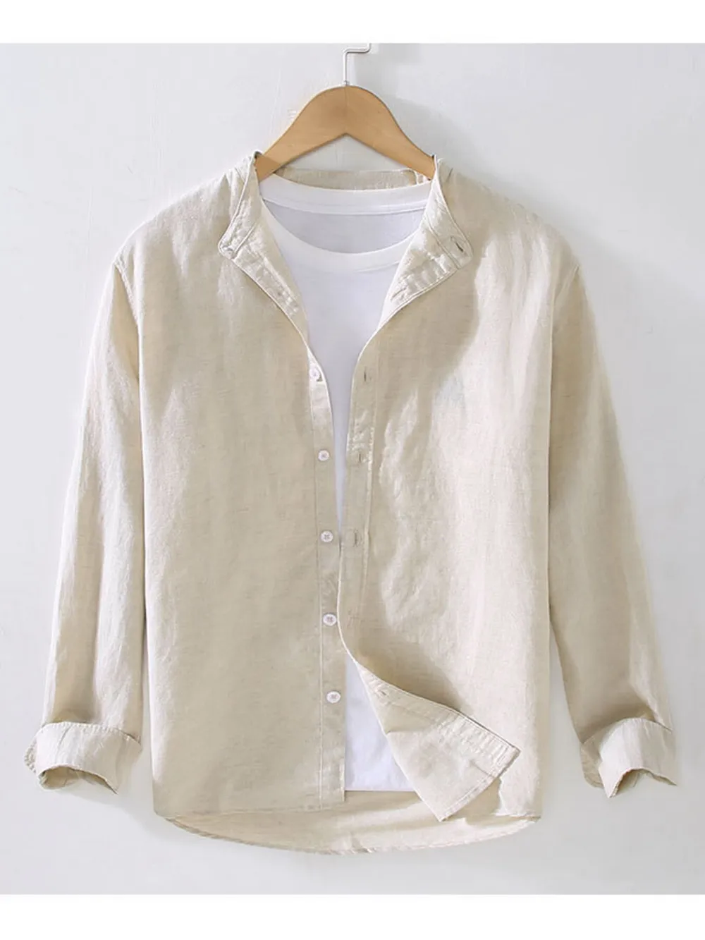 Men's Full Size Button Up Long Sleeve Shirt Plus Size, image 9