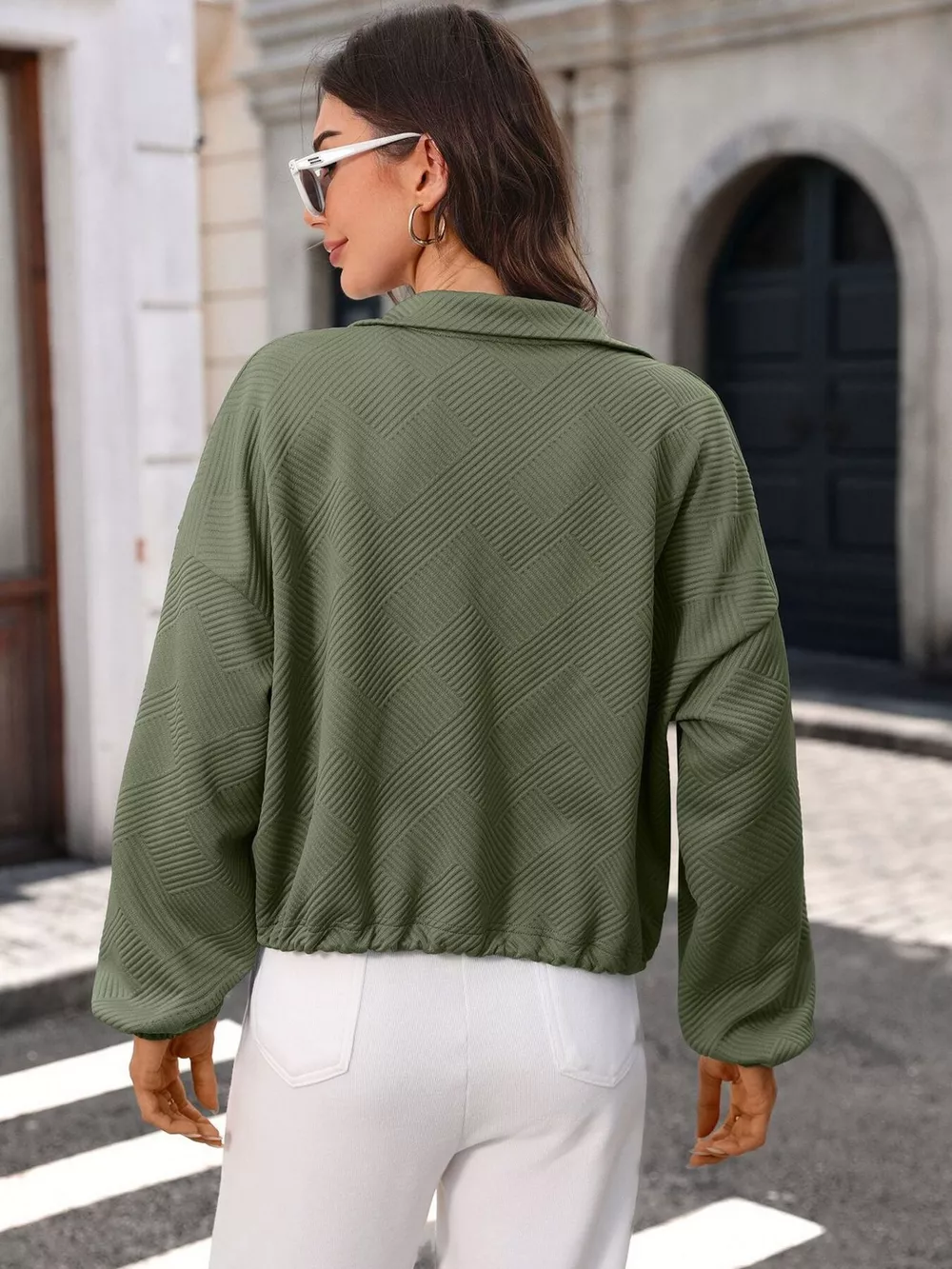 Textured Zip-Up Casual Jacket, image 11